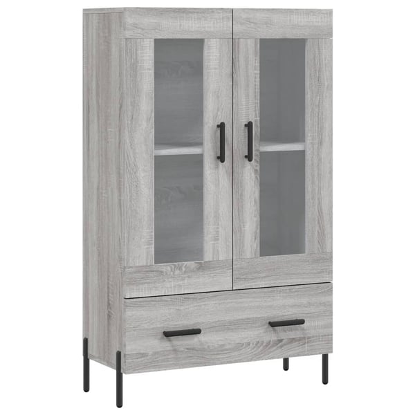 vidaXL Highboard grå sonoma 69,5x31x115 cm konstruert tre