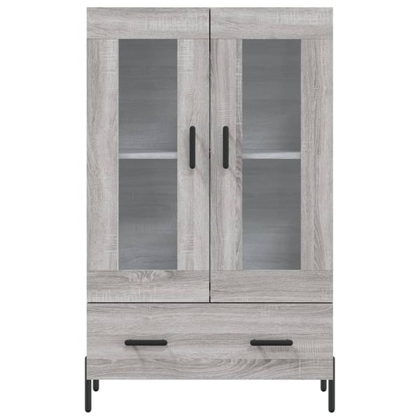 vidaXL Highboard grå sonoma 69,5x31x115 cm konstruert tre