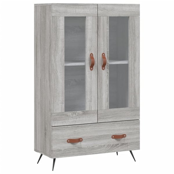 vidaXL Highboard grå sonoma 69,5x31x115 cm konstruert tre