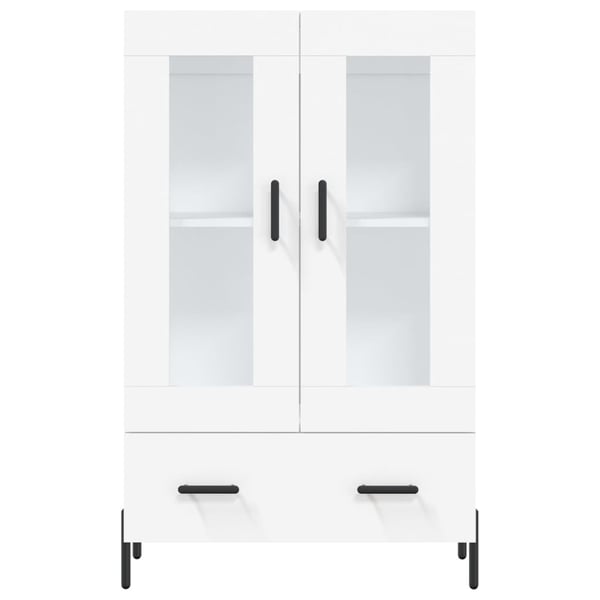 vidaXL Highboard hvit 69,5x31x115 cm konstruert tre