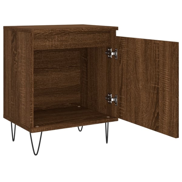 vidaXL Nattbord brun eik 40x30x50 cm konstruert tre
