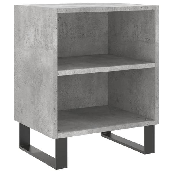 vidaXL Nattbord 2 stk betonggrå 40x30x50 cm konstruert tre