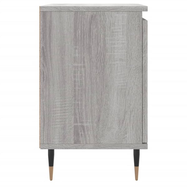 vidaXL sengebord 40x30x50 cm konstrueret træ grå sonoma-eg