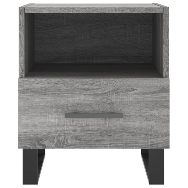 vidaXL Nattbord grå sonoma 40x35x47,5 cm konstruert tre