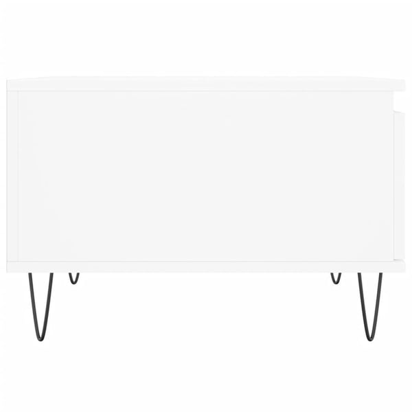 vidaXL Salongbord hvit 55x55x36,5 cm konstruert tre