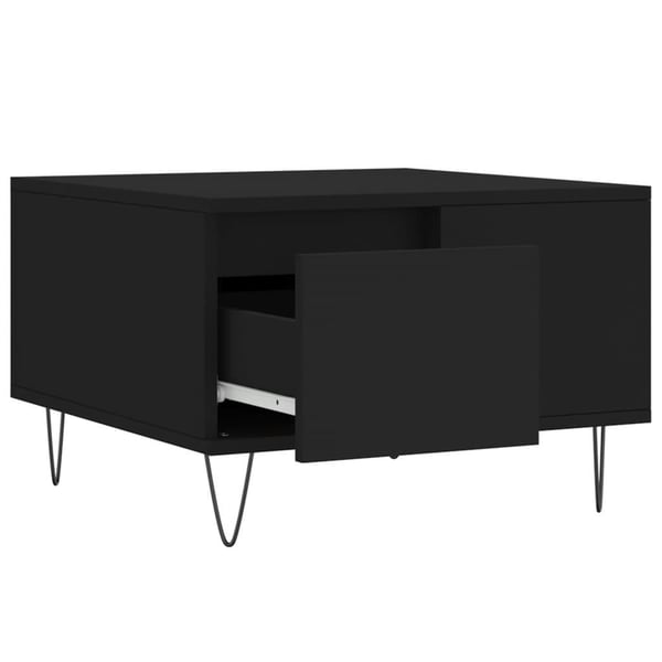 vidaXL sofabord 55x55x36,5 cm konstrueret træ sort