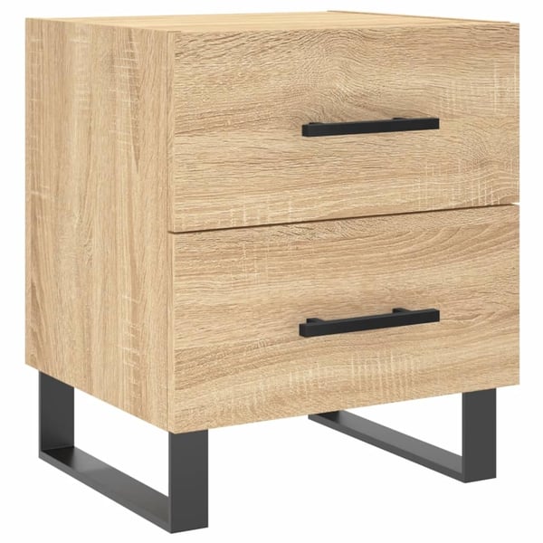 vidaXL Sängbord sonoma-ek 40x35x47,5 cm konstruerat trä