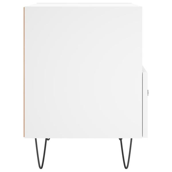 vidaXL sengebord 40x35x47,5 cm konstrueret træ hvid