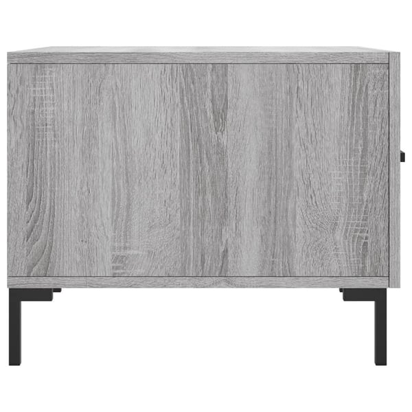 vidaXL sofabord 50x50x40 cm konstrueret træ grå sonoma-eg