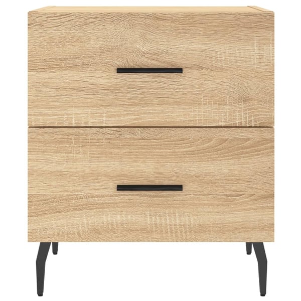 vidaXL Nattbord 2 stk sonoma eik 40x35x47,5 cm konstruert tre