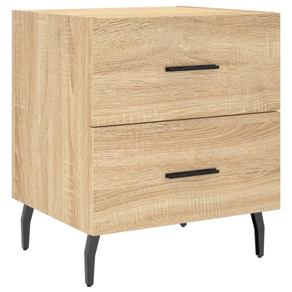 vidaXL Nattbord sonoma eik 40x35x47,5 cm konstruert tre