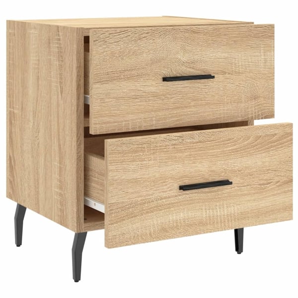 vidaXL Nattbord sonoma eik 40x35x47,5 cm konstruert tre