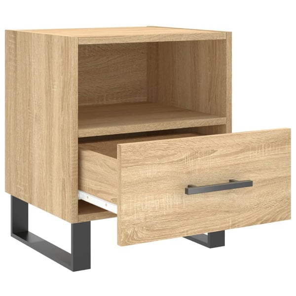 vidaXL Nattbord sonoma eik 40x35x47,5 cm konstruert tre