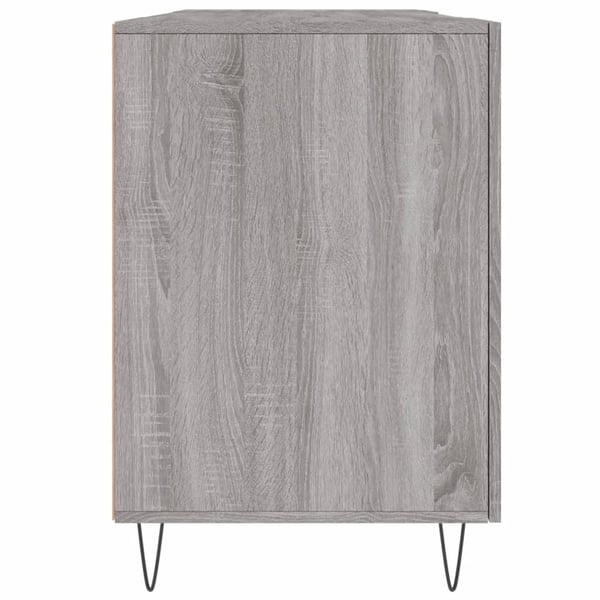 vidaXL Skrivebord grå sonoma 140x50x75 cm konstruert tre