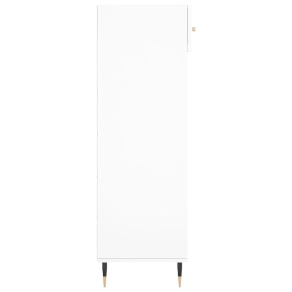 vidaXL Skohylle hvit 60x35x105 cm konstruert tre