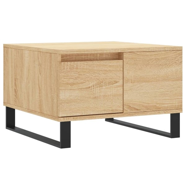 vidaXL Salongbord sonoma eik 55x55x36,5 cm konstruert tre