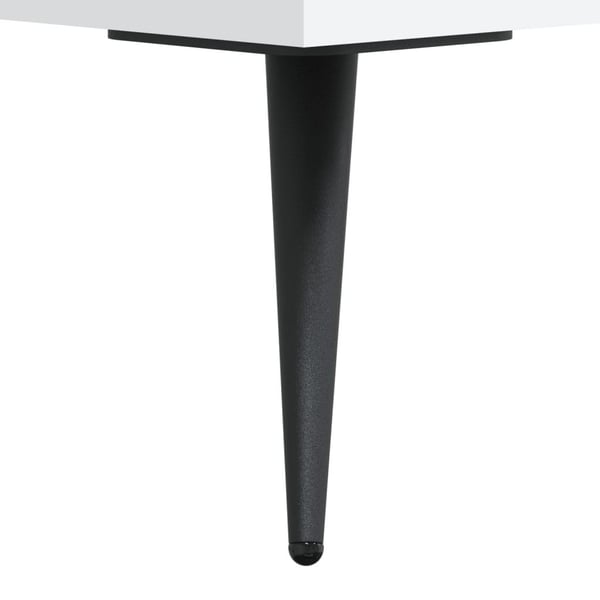 vidaXL Nattbord 2 stk hvit 40x35x47,5 cm konstruert tre