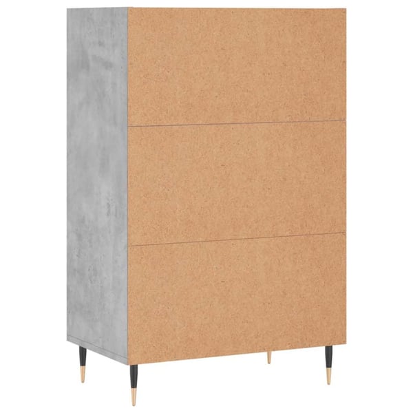 vidaXL Highboard betonggrå 57x35x90 cm konstruert tre