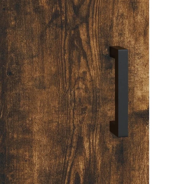 vidaXL Skrivebord røkt eik 140x50x75 cm konstruert tre
