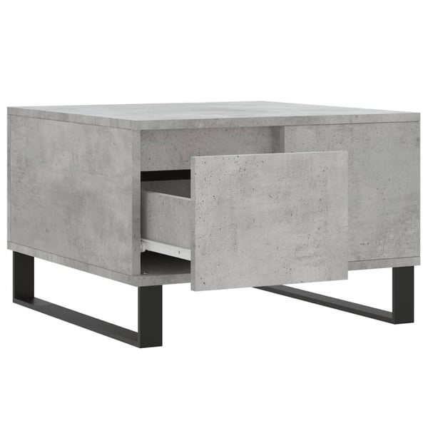 vidaXL Salongbord betonggrå 55x55x36,5 cm konstruert tre