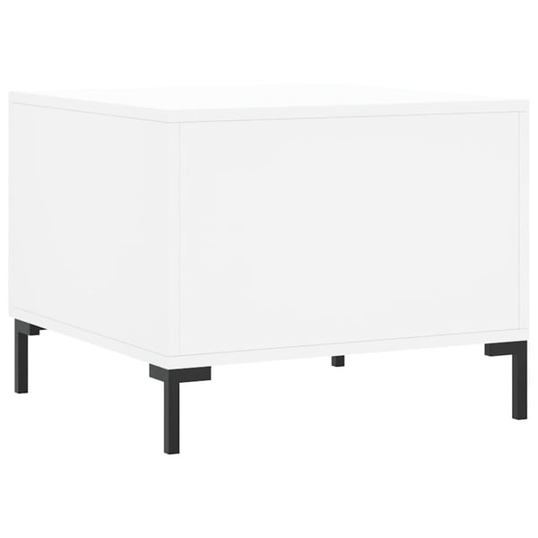 vidaXL Salongbord hvit 50x50x40 cm konstruert tre