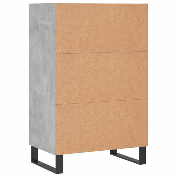 vidaXL Highboard betonggrå 57x35x90 cm konstruert tre