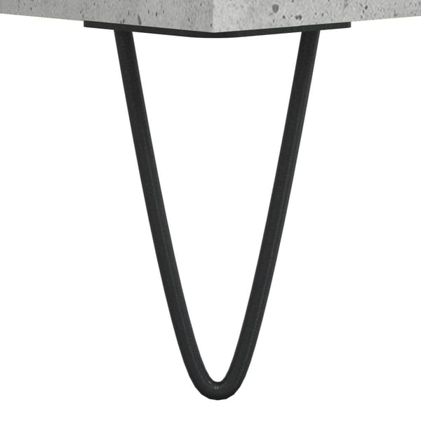 vidaXL Salongbord betonggrå 80x80x36,5 cm konstruert tre