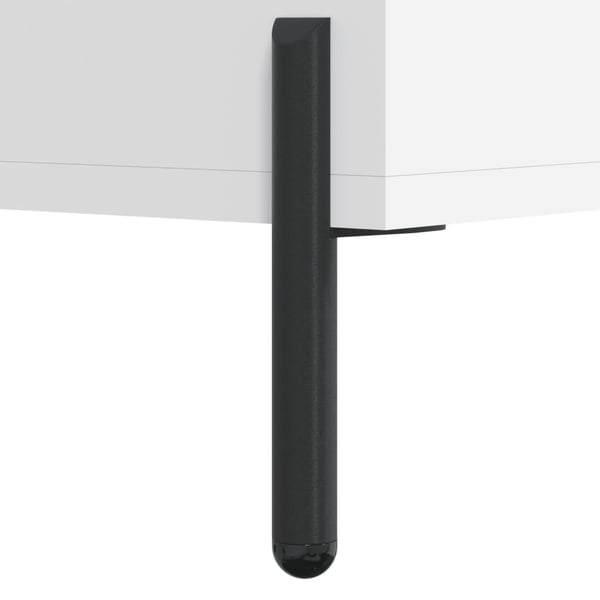 vidaXL Skrivebord hvit 140x50x75 cm konstruert tre