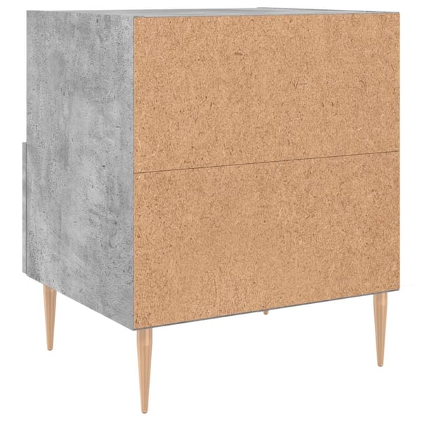 vidaXL Nattbord betonggrå 40x35x47,5 cm konstruert tre