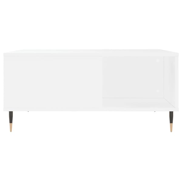 vidaXL Salongbord hvit 80x80x36,5 cm konstruert tre