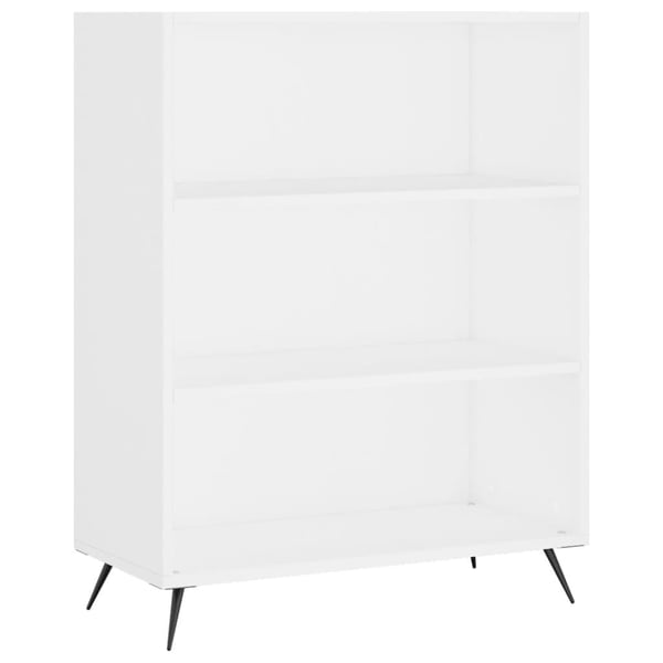 vidaXL Bokhylla vit 69,5x32,5x90 cm konstruerat trä