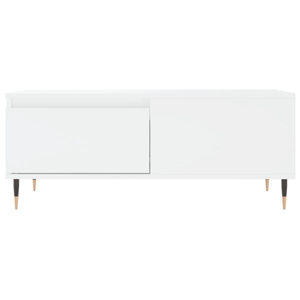 vidaXL Salongbord hvit 90x50x36,5 cm konstruert tre