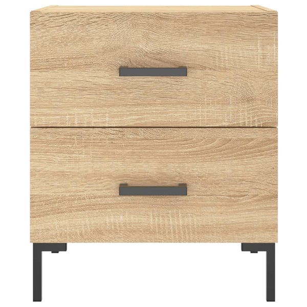 vidaXL Nattbord sonoma eik 40x35x47,5 cm konstruert tre