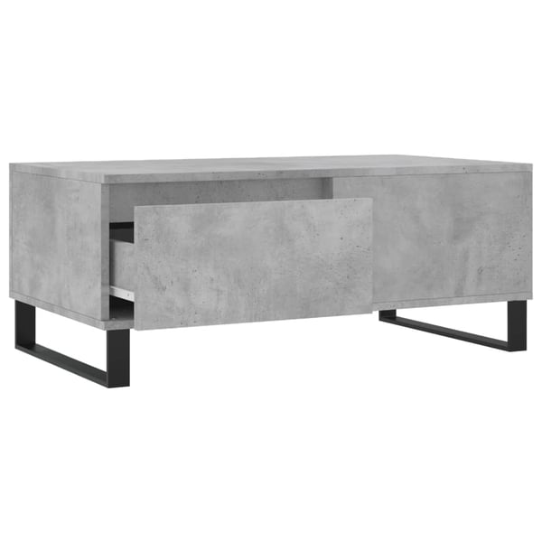 vidaXL Salongbord betonggrå 90x50x36,5 cm konstruert tre