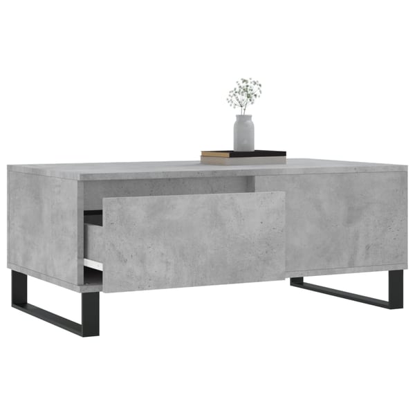 vidaXL Salongbord betonggrå 90x50x36,5 cm konstruert tre