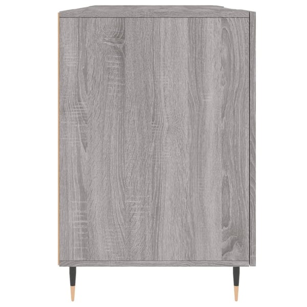 vidaXL Skrivebord grå sonoma 140x50x75 cm konstruert tre