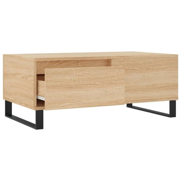 vidaXL Salongbord sonoma eik 90x50x36,5 cm konstruert tre