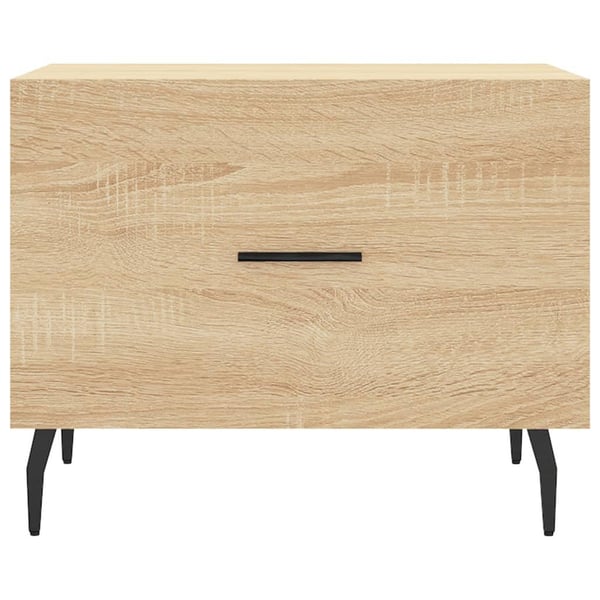 vidaXL Salongbord sonoma eik 50x50x40 cm konstruert tre