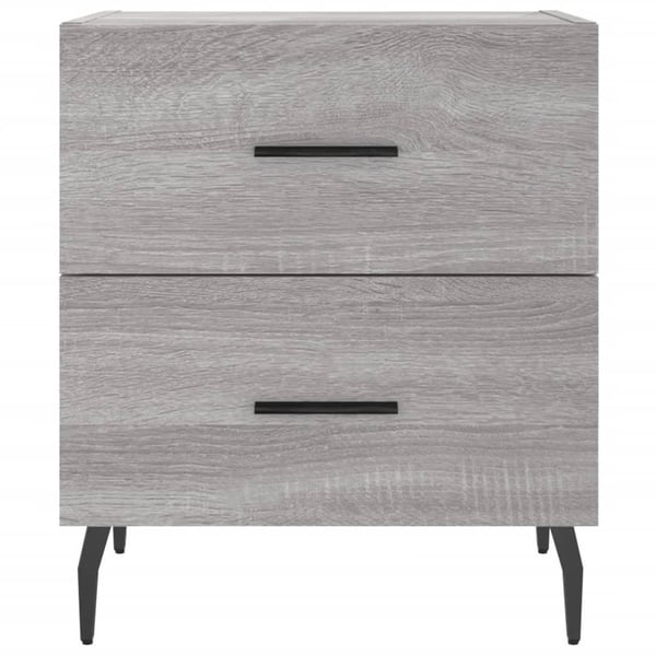 vidaXL Nattbord grå sonoma 40x35x47,5 cm konstruert tre