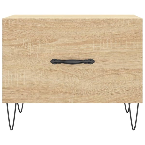 vidaXL Salongbord sonoma eik 50x50x40 cm konstruert tre
