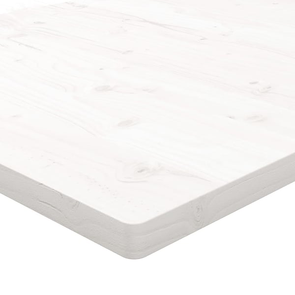 vidaXL Bordplate hvit 80x40x2,5 cm heltre furu rektangulær