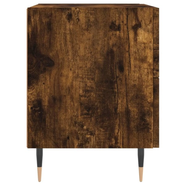 vidaXL Nattbord 2 stk røkt eik 40x35x47,5 cm konstruert tre
