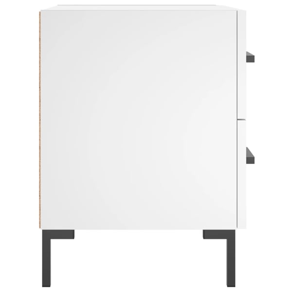 vidaXL sengebord 40x35x47,5 cm konstrueret træ hvid
