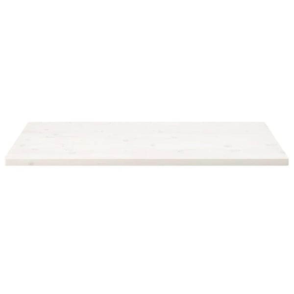 vidaXL Bordplate hvit 110x55x2,5 cm heltre furu rektangulær