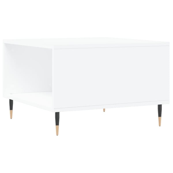 vidaXL Salongbord hvit 55x55x36,5 cm konstruert tre