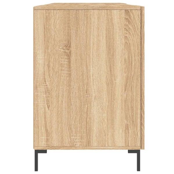 vidaXL Skrivebord sonoma eik 140x50x75 cm konstruert tre
