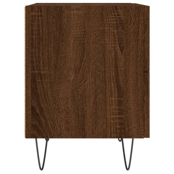 vidaXL Nattbord brun eik 40x35x47,5 cm konstruert tre