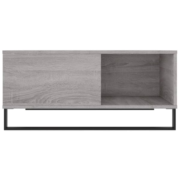 vidaXL Salongbord grå sonoma 80x80x36,5 cm konstruert tre