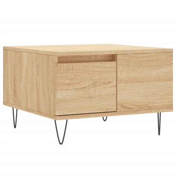 vidaXL Salongbord sonoma eik 55x55x36,5 cm konstruert tre