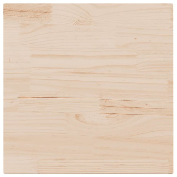 vidaXL Bordplate 80x80x2,5 cm heltre furu firkantet